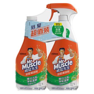 威猛先生/Mr Muscle 浴室清洁剂，500g+500g瓶补 售卖规格：2瓶/组