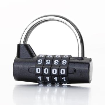 炬芯 锌合金U型密码锁，锁体宽54mm 四位密码 ZU5445 黑色 黑色 售卖规格：1个