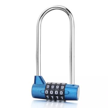 炬芯 锌合金U型长梁密码锁，锁体宽54mm 锁钩净高90mm ZU5443L 蓝色 蓝色 售卖规格：1个
