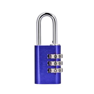 炬芯 铝合金3位密码锁，锁体宽21mm 锁钩直径3mm AL2133 蓝色 蓝色 售卖规格：1个