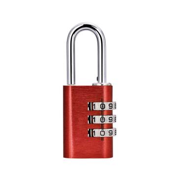 炬芯 铝合金3位密码锁，锁体宽21mm 锁钩直径3mm 红色 售卖规格：1个