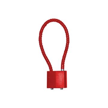 炬芯 钢缆绳挂锁，不通开 锁体宽33mm 钢缆绳长度20cm QCL201 红色 售卖规格：1个