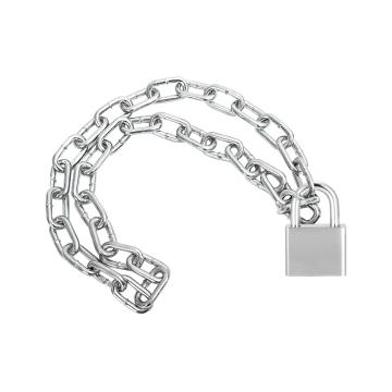 炬芯 304不锈钢链条锁，长0.5m粗4mm不锈钢链条+宽30mm304锁 不通开 SLY350 售卖规格：1个