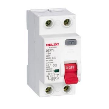 德力西/DELIXI 微型剩余电流保护断路器，单漏电保护，DZ47L220SC DZ47L 2P 20A 30mA AC 售卖规格：1个