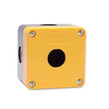 德力西/DELIXI 按钮开关控制盒，LAY5SHZ15 LAY5s-HZ 1孔黄面盖(按钮盒) 售卖规格：1个