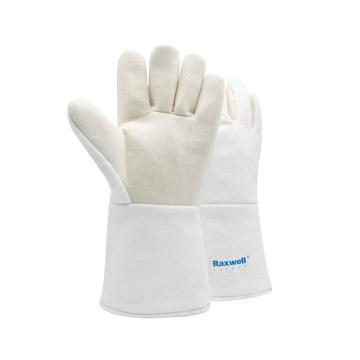 Raxwell 300℃耐高温手套，RW2808 米白色，36cm，1副/袋 售卖规格：1副