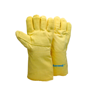 Raxwell 650℃耐高温手套，RW2813 黄色，36cm，1副/袋 售卖规格：1副