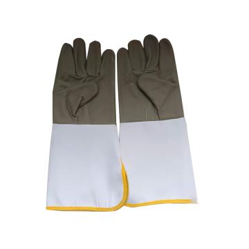 功成狮 长款半皮手套，GW2502 牛皮帆布拼接电焊手套，37cm，12副/袋 售卖规格：1副