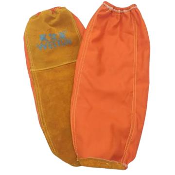 威仕盾 阻燃布皮袖套，W-2130 橙红色,均码 售卖规格：1副