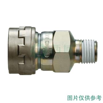 SMC 对接式外牙快插插座，KK130S-02MS 售卖规格：1个
