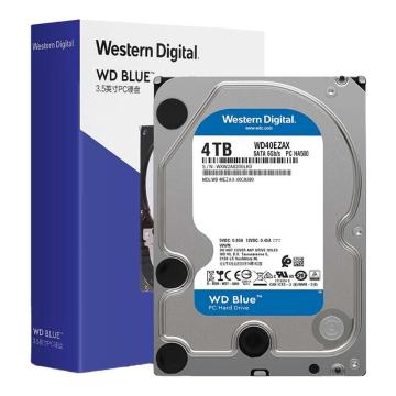 西部数据/WD 机械硬盘，WD40EZAX 4TB 台式机机械硬盘WD Blue 西数蓝盘 5400转 256MB SATA CMR 售卖规格：1块