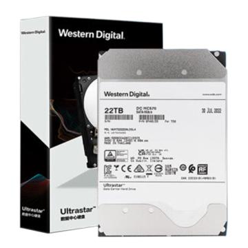 西部数据/WD 企业级氦气硬盘，WUH722222ALE6L4 22TB Ultrastar HC570 SATA 7200转 512MB CMR 售卖规格：1块