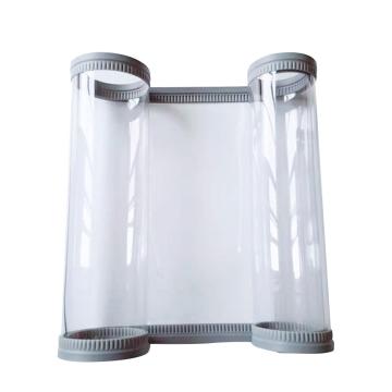 海斯迪克 PVC塑料软门帘，灰色 2mm无配重 0.45m宽×2.0m高/1片 性软门帘磁吸磁铁透明 售卖规格：1片