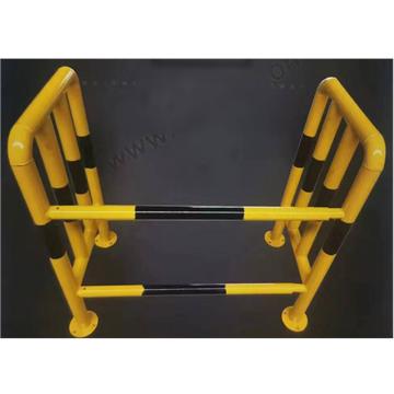 鸿依帆 C型防撞柱（单边），（550*1100*2mm黄色底漆+黑膜，含法兰3mm)，R6387-HYF 售卖规格：1个