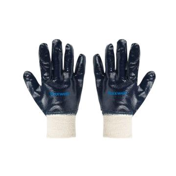 Raxwell 防油手套，ROWP0046 蓝边，罗口，均码 售卖规格：1双