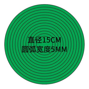 海斯迪克 HK-830 压力表标识贴，仪表指示标签 仪表表盘反光标贴，直径15cm整圆绿色 售卖规格：1张