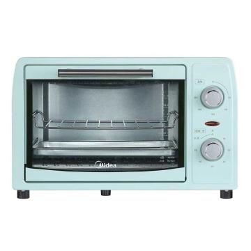 美的 电烤箱，电烤箱加热均匀烘焙12L多功能烤箱PT12B0