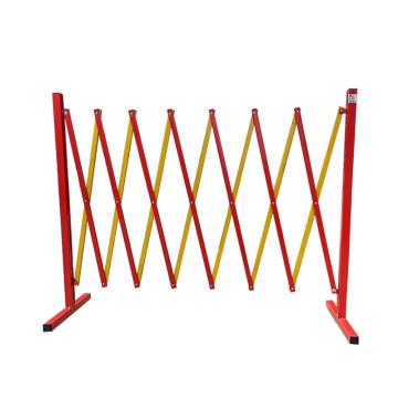 宸极 镀锌铁管伸缩围栏，高95厘米，展开5米，不带轮，红黄相间，CH-TWLR955 售卖规格：1个