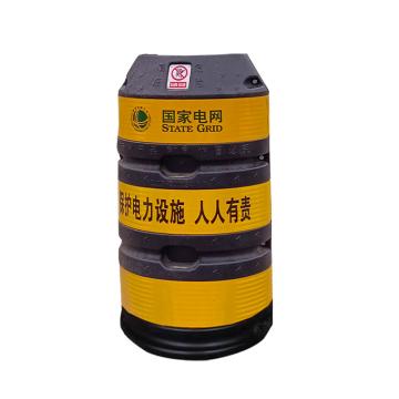 宸极 电力防撞桶，黑黄色，1000*500*350mm，CH-FZT-500 售卖规格：1个