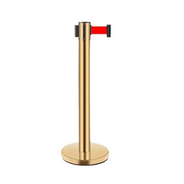 宸极 单带式围栏，柱高1m，带长3米，金色，CH-DJWL-3 售卖规格：1个