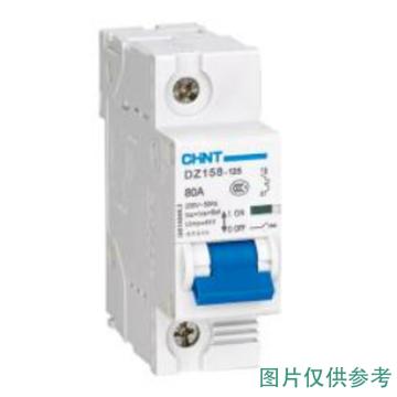 正泰/CHINT DZ158系列断路器，DZ158-125H 1P 125A 10kA(R) 售卖规格：1个