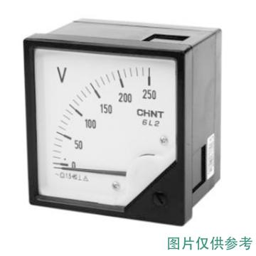 正泰/CHINT 6L2-V 指针式电压表，6L2-V 300V 直通 售卖规格：1台