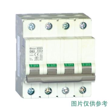 施耐德电气 微型断路器 Osmart 4P 1A D型，OSMC32N4D1 售卖规格：1个