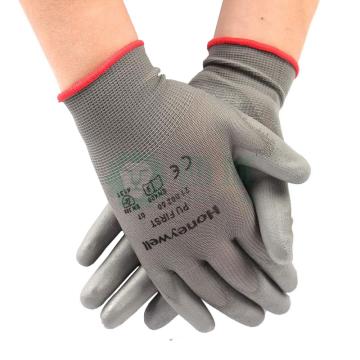 霍尼韦尔/Honeywell PU涂层手套，2100250CN-­10 尼龙PU涂层耐磨工作手套，灰色 售卖规格：1副