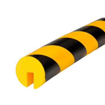 布朗森/BRONSON 警示防撞条（圆槽型）PU材质，黄黑，长1000mm，A6864 售卖规格：1个