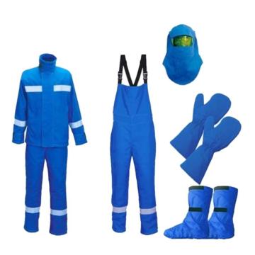添盾 分体式高压防电弧套装，TD-ARC-44，XL码 44cal，宝蓝色，包含夹克、裤子、头罩、手套、鞋套 售卖规格：1套