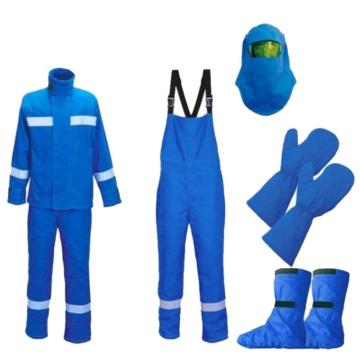 添盾 分体式高压防电弧套装，TD-ARC-25，3XL码 25cal，宝蓝色，包含夹克、裤子、头罩、手套、鞋套 售卖规格：1套