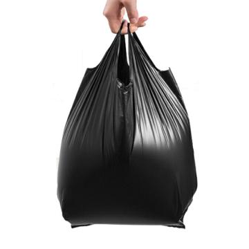 安赛瑞 一次性黑色垃圾袋 手提背心式 100只/包，50×53cm，27011