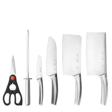 张小泉 菜刀无七件套不锈钢厨房刀具套装，D30970100 售卖规格：1套