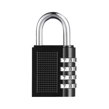 布朗森/BRONSON 黑色锌合金4位密码锁，A8750 锁体宽42mm 锁钩净高26mm（3个装） 售卖规格：3个/包
