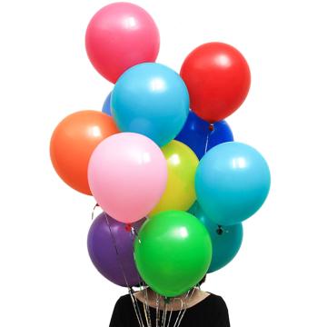 西域推荐 加厚彩色气球50只，爆款彩色气球50只，直径约25cm