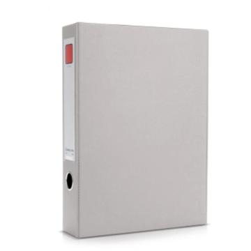 齐心 磁性资料盒，A1236 A4 55mm（带压纸夹） 灰色