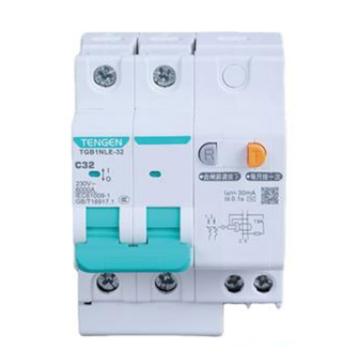 天正电气 微型剩余电流保护断路器，TGB1NLE-32 2P C10 30mA(祥云3.0) 售卖规格：1个
