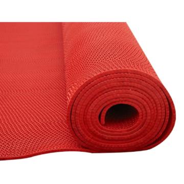 御璟 PVC镂空地垫，0.9*15m 厚4.5mm 红色