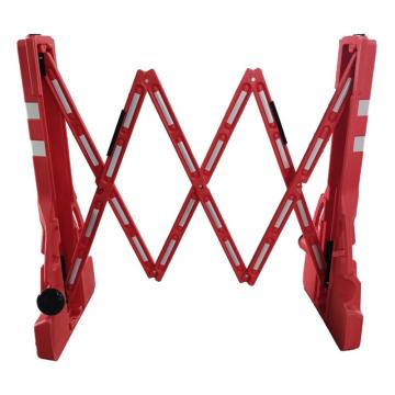 嘉辽 红色手提式塑料伸缩护栏围栏，高107cm×最大拉伸2.3米，EBH-JT1185P 售卖规格：1个