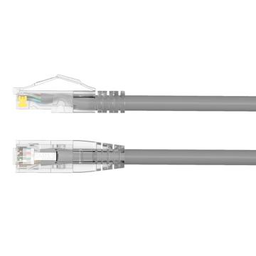 海乐 六类网线，HT-513-20M 纯无氧铜7*0.2线芯 非屏蔽成品网络跳线 灰色 20米 售卖规格：1包