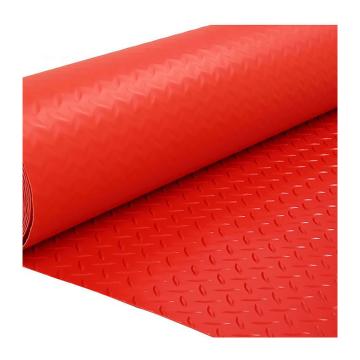 蜀华普森 人字纹PVC牛津加厚防滑地垫,厚1.2mm*0.9m*15m 红色