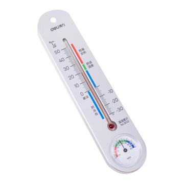 得力（DELI） 室内温湿度计，(银色) FQ2249湿度范围：