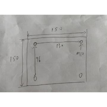 天诚滤业 不锈钢底板带4孔，150mm*150mm*10mm，洞大小M10，间距 96*130