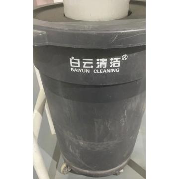 白云清洁 工业垃圾桶，80L，带底座带轱辘