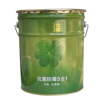 立邦 乳胶漆抗菌防霉净味五合一，白色,15L/桶 售卖规格：15升/桶