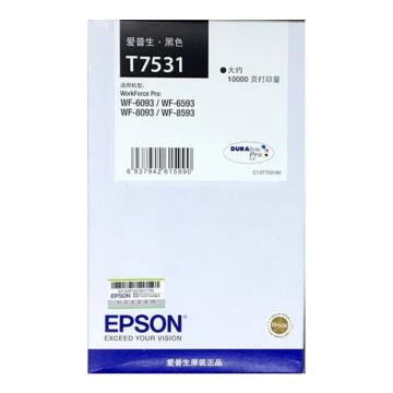 爱普生/Epson 墨盒，T7531 黑色（适用WF-8093/WF-8593） 售卖规格：1个