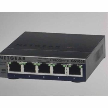 Netgear 网络交换机，美国网件GS105E V2 5口1000M千兆简单网管，VLAN【单线复用】802.1Q