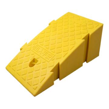安赛瑞 路沿坡，塑料台阶垫斜坡垫，黄色高19cm，25649 售卖规格：1个