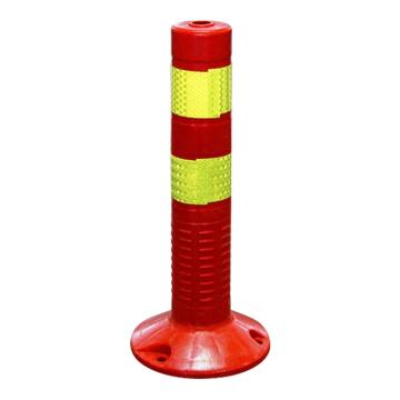 安赛瑞 交通警示柱，道路警示路桩，45CM，红黄色，310358 售卖规格：1个