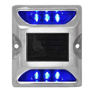 安赛瑞 太阳能道钉，LED灯钉铸铝灯，蓝色闪灯，310366 售卖规格：1个